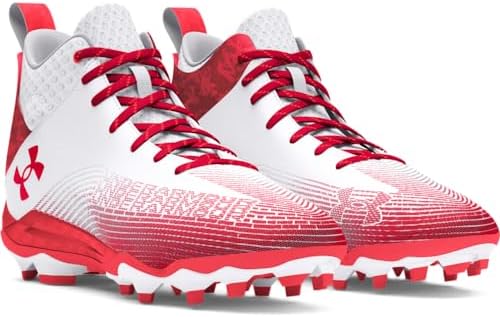 Under Armour Hammer 2 MC　WHT 28.5㎝　Ｉ Under Armour Men's Hammer 2.0 Mc Football Shoe, (101) White/Red